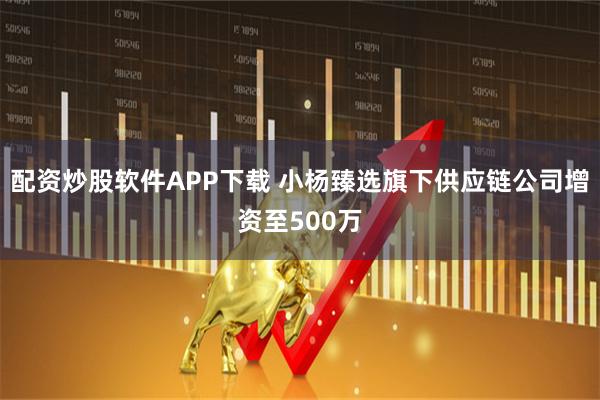 配资炒股软件APP下载 小杨臻选旗下供应链公司增资至500万