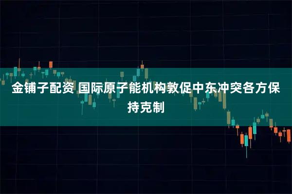 金铺子配资 国际原子能机构敦促中东冲突各方保持克制